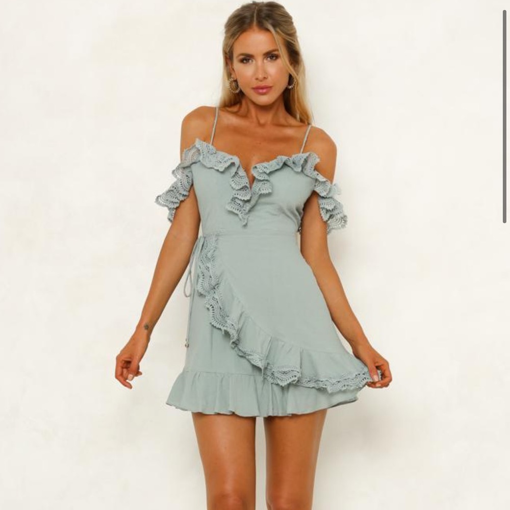 Hello Molly True To This Dress - Sage